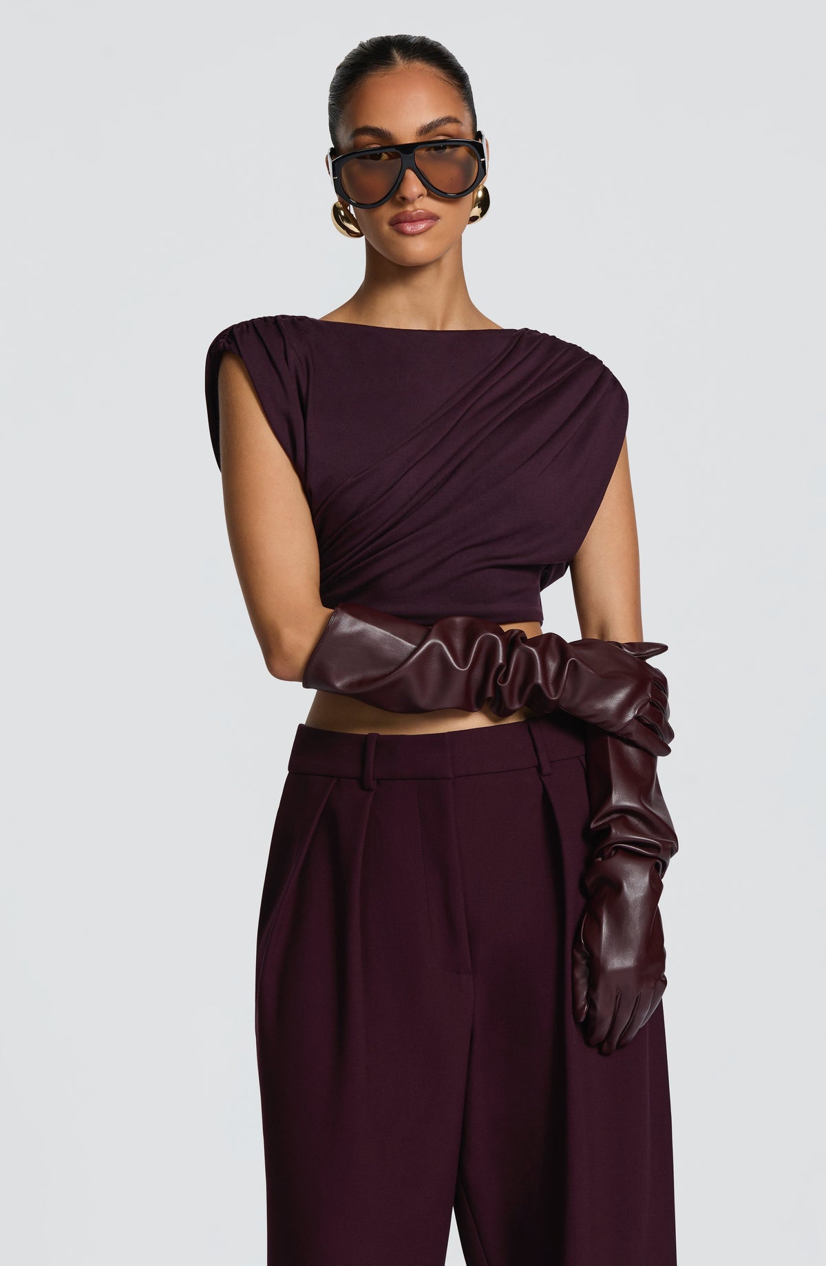 Frankie Gloves - Plum