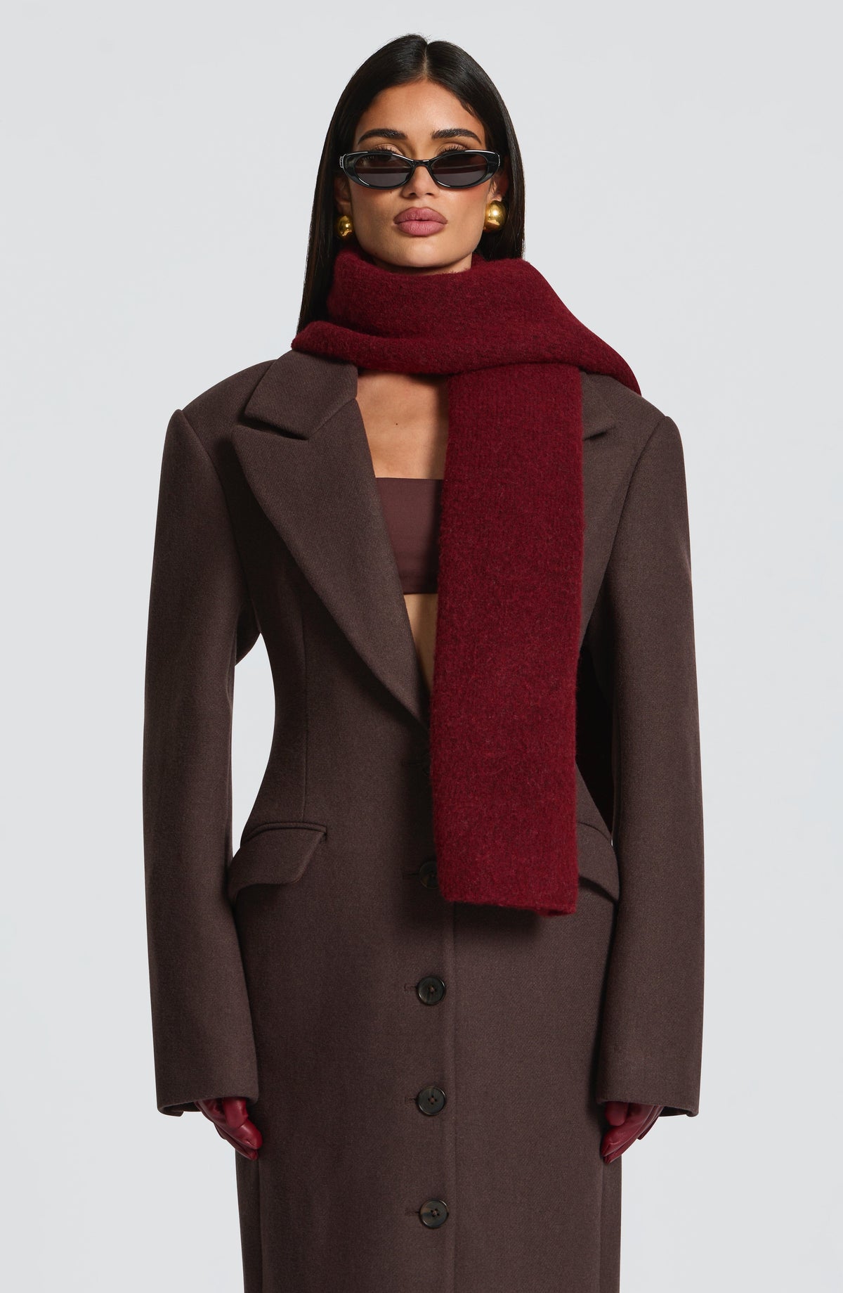Jeanie Scarf - Burgundy