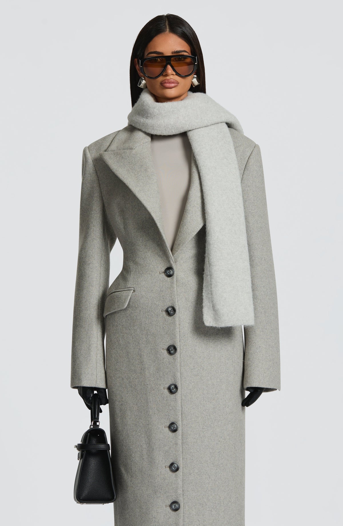 Jeanie Scarf - Light Grey