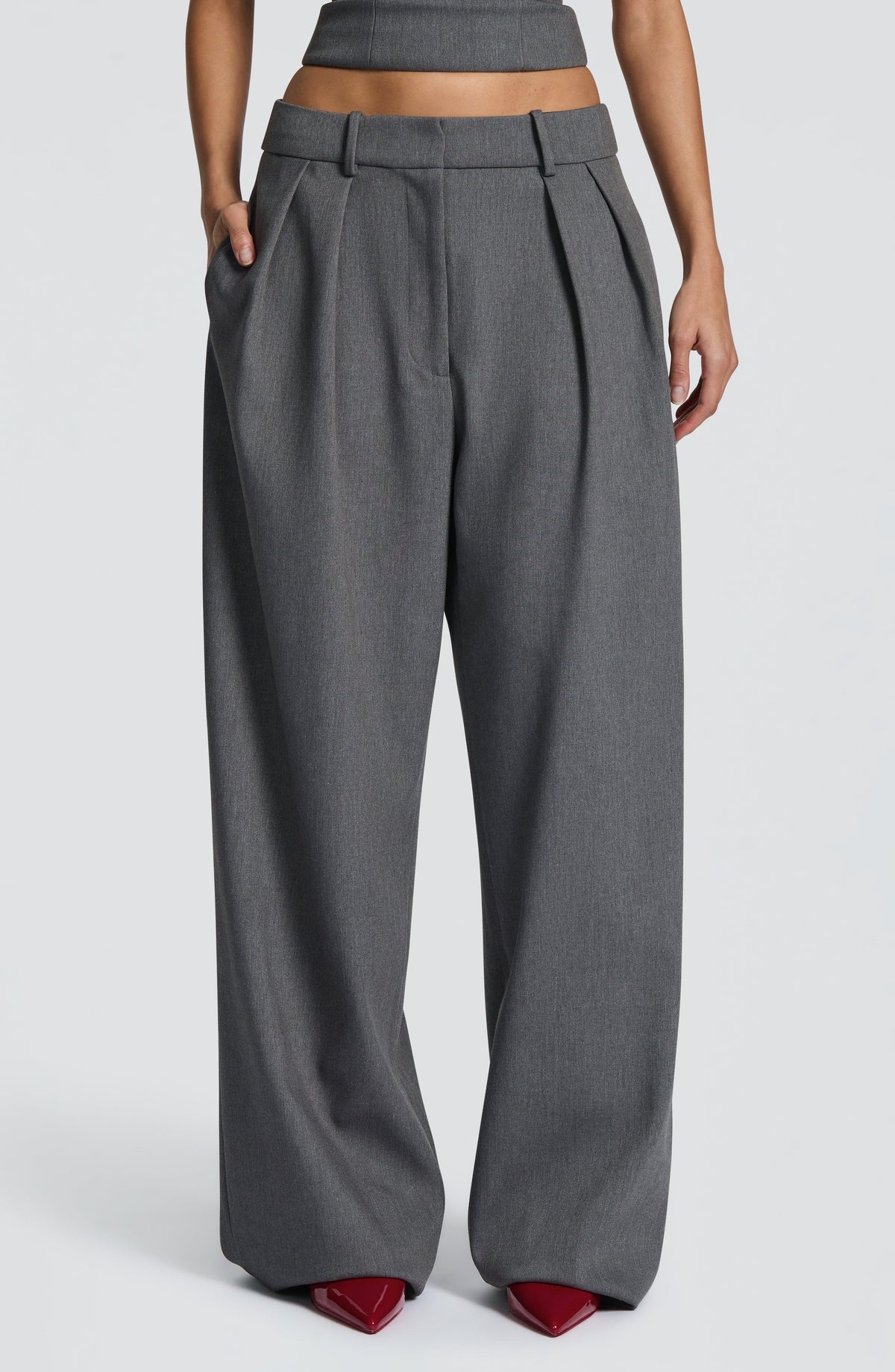 Kirsty Pants - Grey Marl