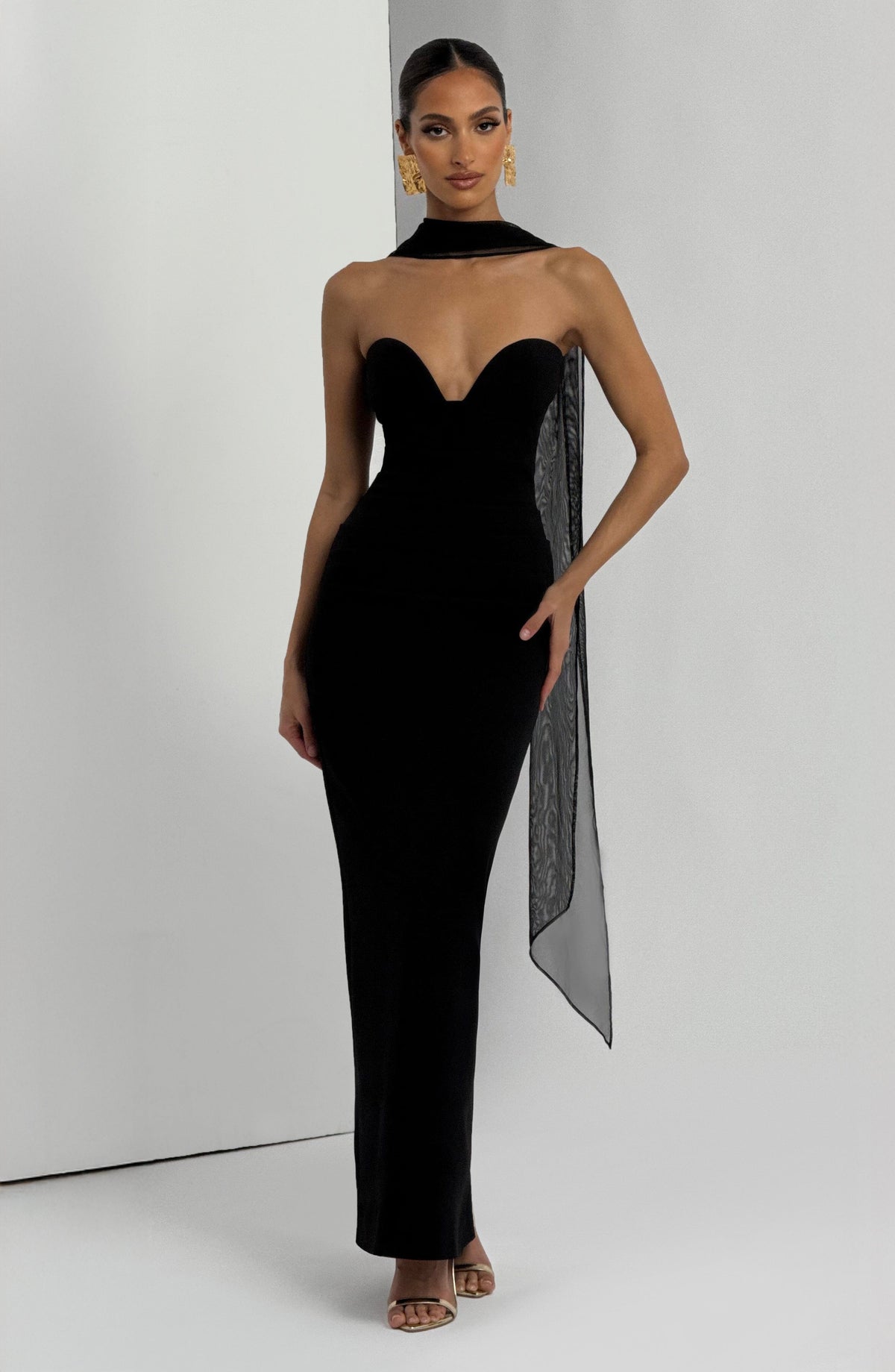 Lindsey Maxi Dress - Black