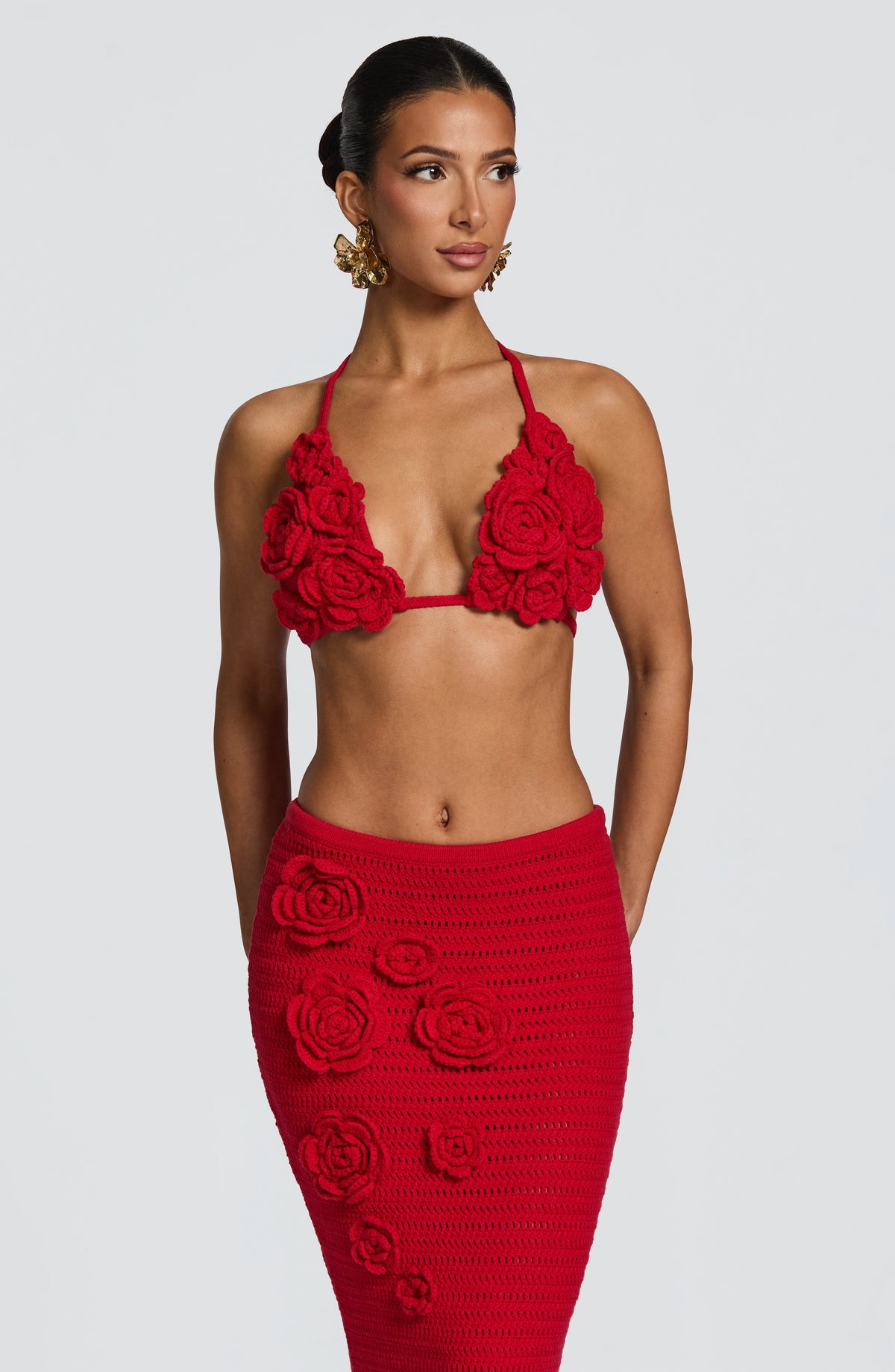 Nerida Maxi Skirt - Red