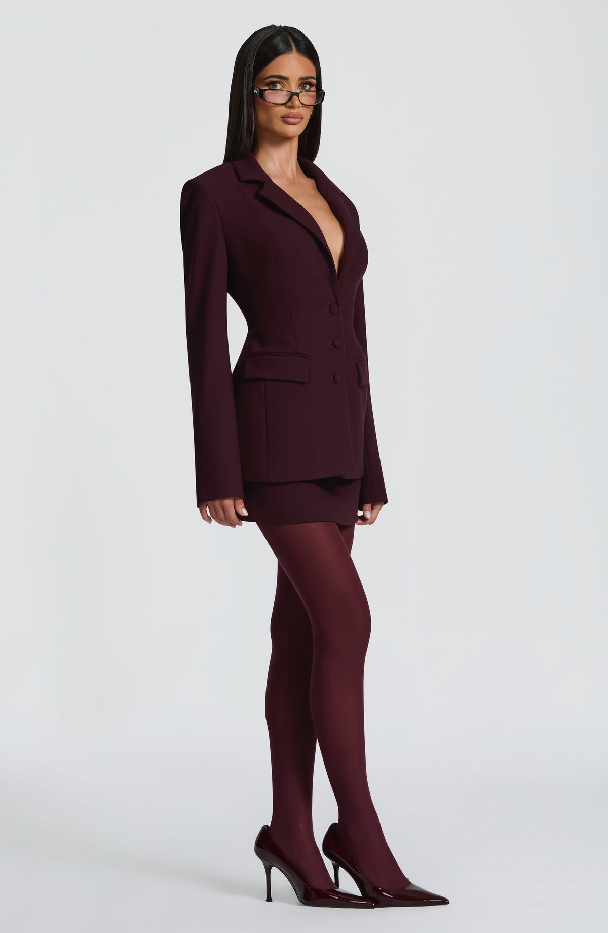 Rowena Blazer - Plum