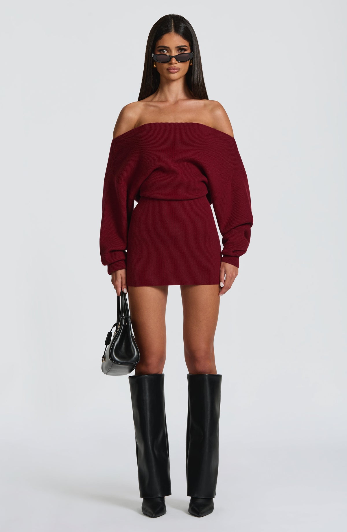 Sawyer Mini Dress - Burgundy
