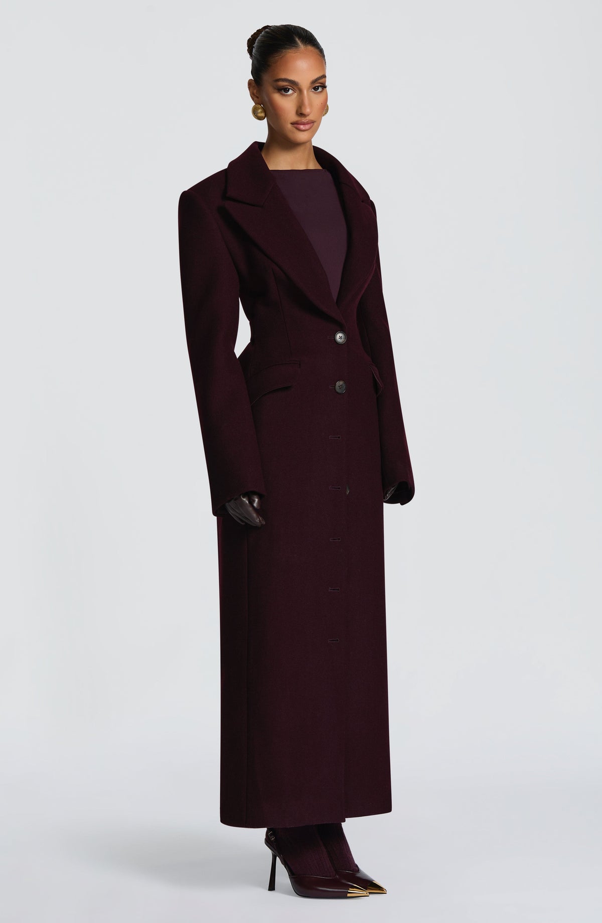 Ursula Coat - Plum
